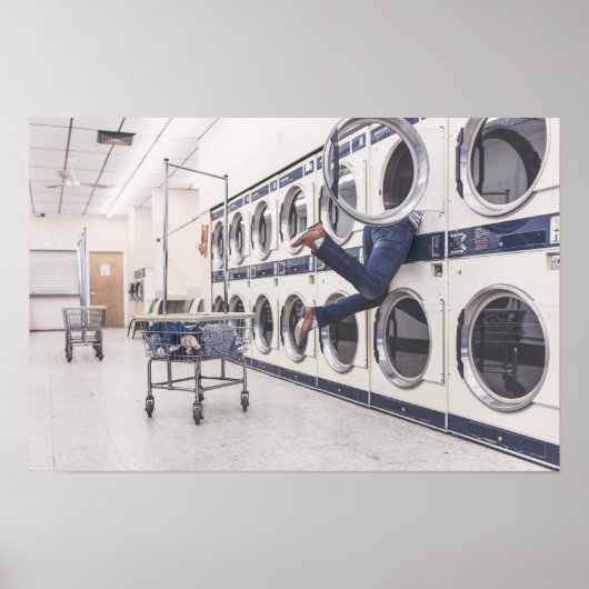 洗濯物 ポスター (正面)