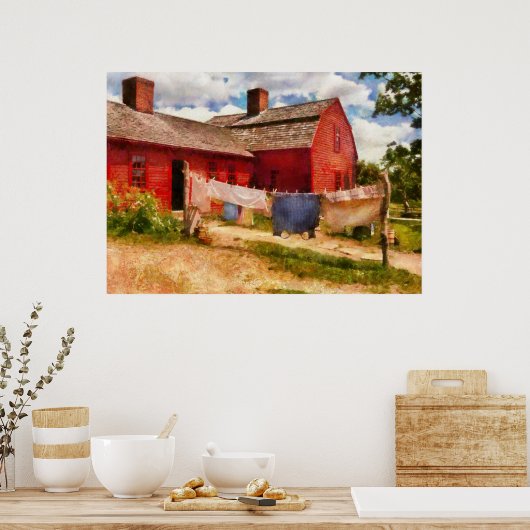 洗濯物 – 服飾ライン ポスター (キッチン)