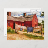 洗濯物 – 服飾ライン ポストカード (正面/裏面)