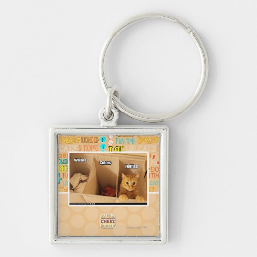 洗濯猫 キーホルダー (正面)