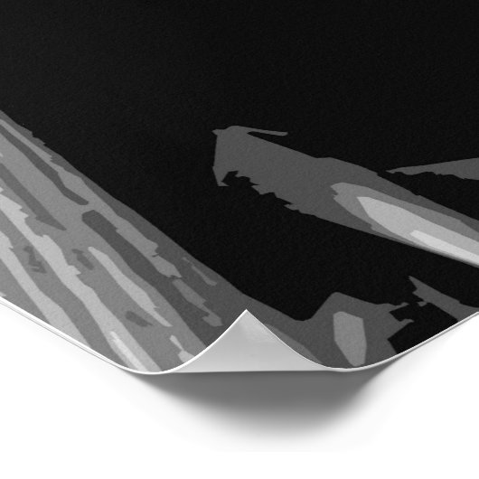 洗濯猫 ポスター (角)