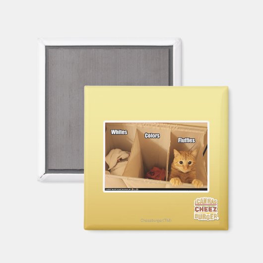 洗濯猫 マグネット (正面/裏面)