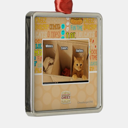 洗濯猫 メタルオーナメント (右)