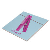 洗濯用の洗濯ラインペグ タイル (側面)