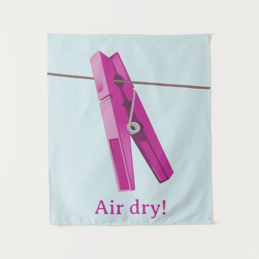 洗濯用の洗濯ラインペグ タペストリー (正面)