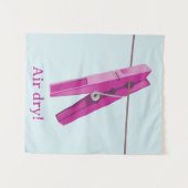 洗濯用の洗濯ラインペグ タペストリー (正面(横))