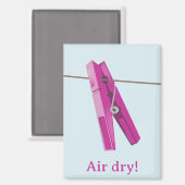 洗濯用の洗濯ラインペグ マグネット (正面/裏面)