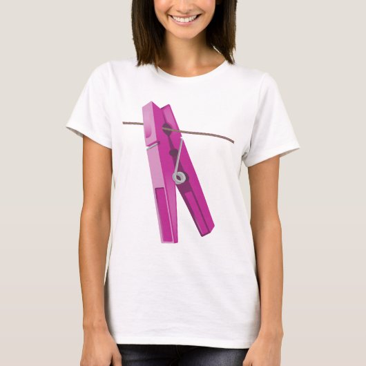 洗濯用の洗濯ラインペグ Tシャツ (正面)
