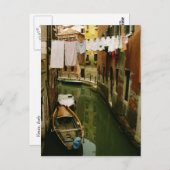 洗濯用ヴェネツィア運河はがき ポストカード (正面/裏面)