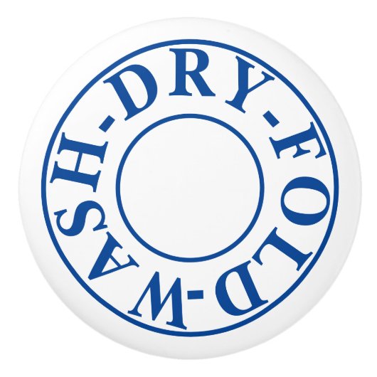 洗濯用乾いた折り畳み – ランドリールームセラミックノブ セラミックノブ (正面)