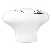 洗濯用乾いた折り畳み – ランドリールームセラミックノブ セラミックノブ (側面)