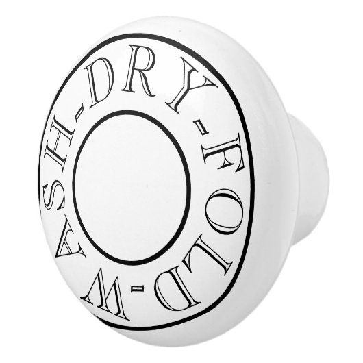 洗濯用乾いた折り畳み – ランドリールームセラミックノブ セラミックノブ (右)