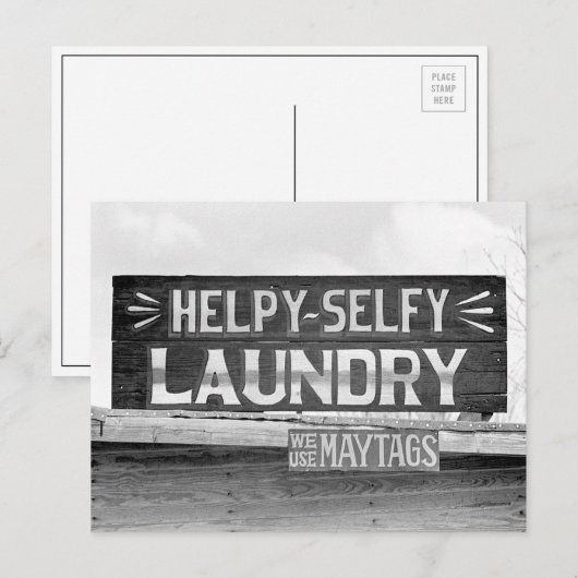 洗濯看板， 1938 ポストカード (正面/裏面)