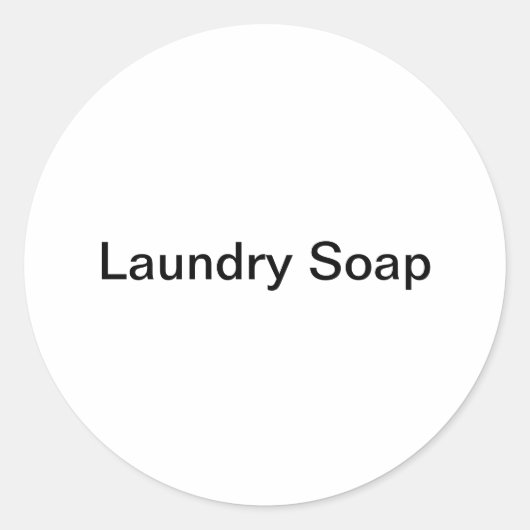 洗濯石けんシール ラウンドシール (正面)