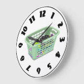洗濯籠時計 ラージ壁時計 (傾斜)