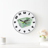 洗濯籠時計 ラージ壁時計 (ホーム)