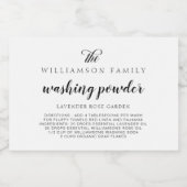 洗濯粉白黒製品収納ラベル フードラベル (シングルラベル)