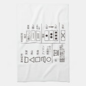 洗濯表示キッチンタオルの標識 キッチンタオル (縦)