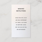洗濯説明書 – シンプルモダン 名刺 (正面)