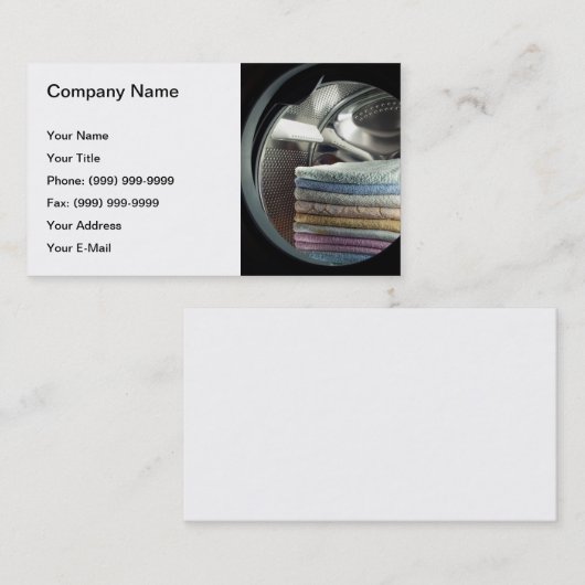 洗濯 名刺 (正面/裏面)