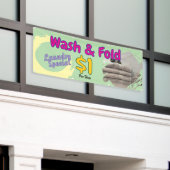 洗濯・折り畳み バナー 横断幕 (ビルの外側)