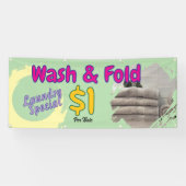 洗濯・折り畳み バナー 横断幕 (横)