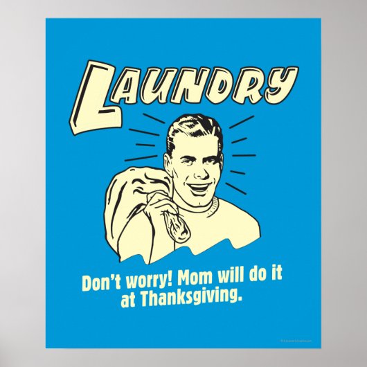 洗濯:母の感謝祭を心配しない ポスター (正面)