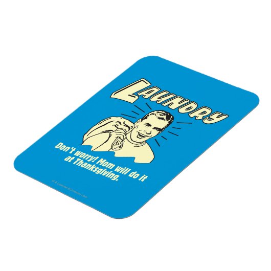 洗濯:母の感謝祭を心配しない マグネット (左側)