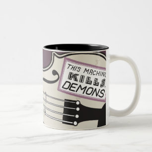 洗濯Moのバイオリンの左利きのマグ ツートーンマグカップ