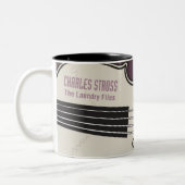 洗濯Moのバイオリンの左利きのマグ ツートーンマグカップ (左)