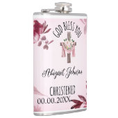 洗礼された洗礼名Date神があなたを祝福カスタムする フラスク (右)