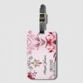 洗礼された洗礼名Date神があなたを祝福カスタムする ラゲッジタグ (正面縦)