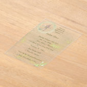 洗礼とエレガント洗礼 アクリル招待状 (レイダウン)