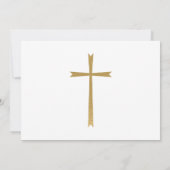 洗礼と初めての誕生日写真 招待状 (裏面)