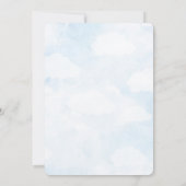 洗礼と生後1年目の誕生日おめでとう（男の子） 招待状 (裏面)