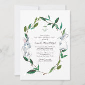 洗礼と誕生日パーティーの招待状 招待状 (正面)