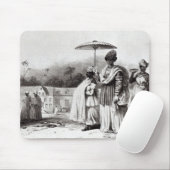 洗礼に子供を連れて行っている女性 マウスパッド (マウス)