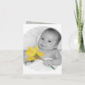 洗礼のお知らせ 招待状 (裏面)