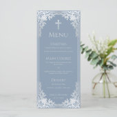 洗礼のダスティーブルーのヴィンテージエレガント男子　偽銀 メニュー (スタンド正面)