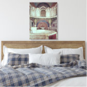 洗礼のフォントを持つ猿 キャンバスプリント (インサイチュ (寝室))