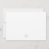 洗礼の単語の銀の写真はNotecard感謝していしています サンキューカード (裏面)