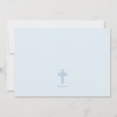 洗礼の単語の青い写真はNotecard感謝していしています ノートカード (裏面)