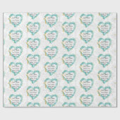 洗礼の名前と日付クロスドーヴ私の忘れノート ラッピングペーパー (フラット)