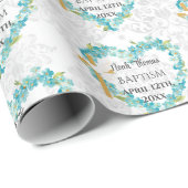 洗礼の名前と日付クロスドーヴ私の忘れノート ラッピングペーパー (ロールコーナー)