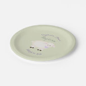 洗礼の子ヒツジ ペーパープレート (アングル)