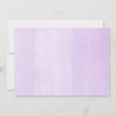 洗礼の少女 フローラル パープル ラベンダー リラックマ フォト 招待状 (裏面)