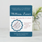 洗礼の招待状に印を付けて下さい 招待状 (スタンド正面)