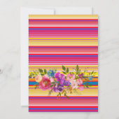 洗礼の招待状のメキシコフェスタの金ゴールド 招待状 (裏面)