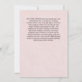 洗礼の招待状(スペイン語、カトリック、現代風) 招待状 (裏面)