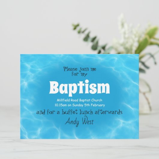 洗礼の招待状 招待状 (スタンド正面)